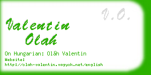 valentin olah business card